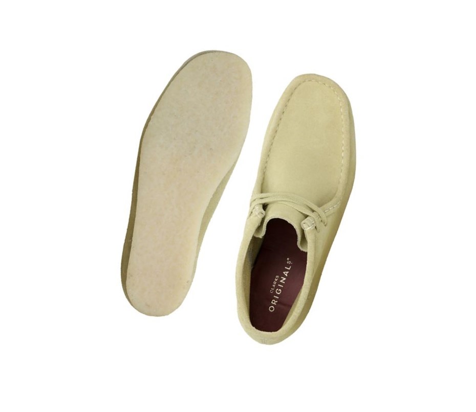 Wallabee Clarks Originales Gamuza Mujer Verde Claro | BFQG-43167