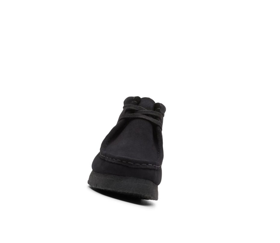 Wallabee Clarks Originales Gamuza Mujer Negras | EYLZ-86327