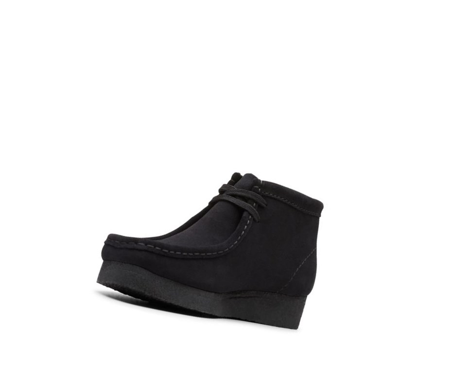 Wallabee Clarks Originales Gamuza Mujer Negras | EYLZ-86327