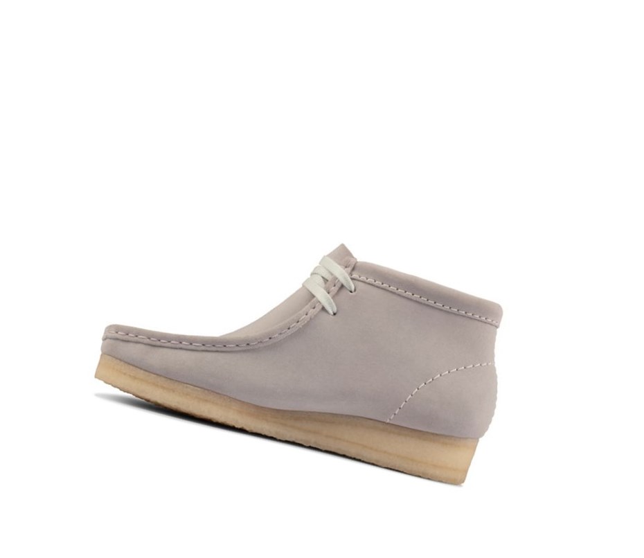 Wallabee Clarks Originales Gamuza Mujer Azules Gris | FARI-74038