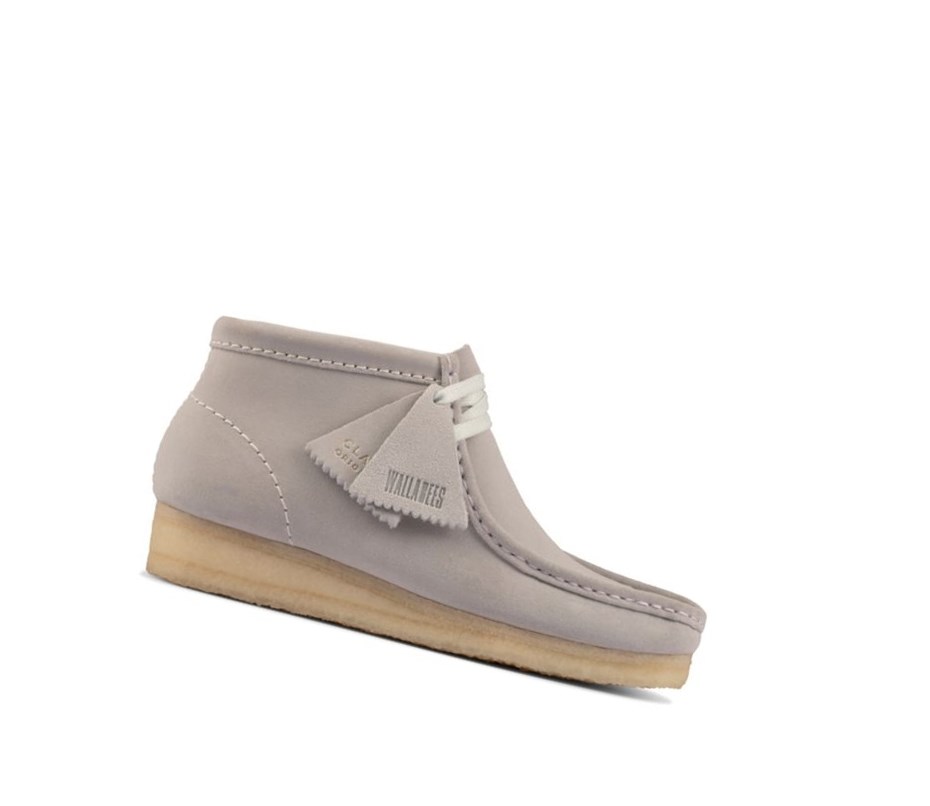 Wallabee Clarks Originales Gamuza Mujer Azules Gris | FARI-74038