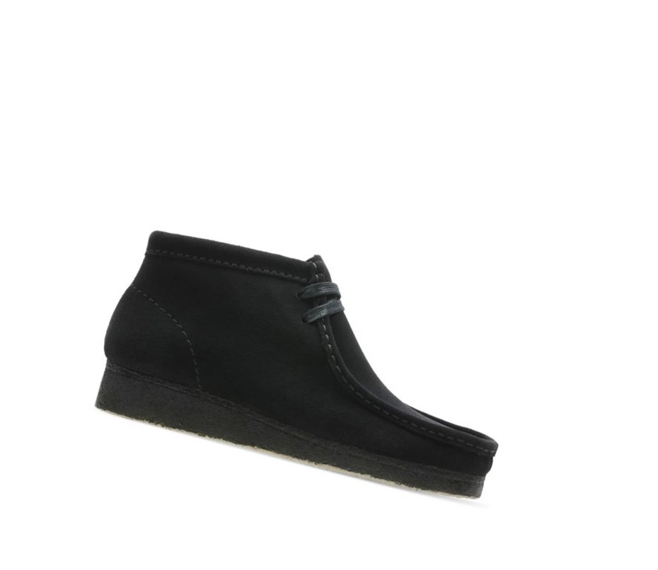 Wallabee Clarks Originales Gamuza Mujer Negras | GQFT-64739