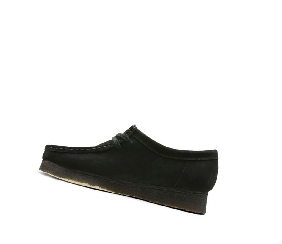 Wallabee Clarks Originales Gamuza Mujer Negras | IRNG-80675