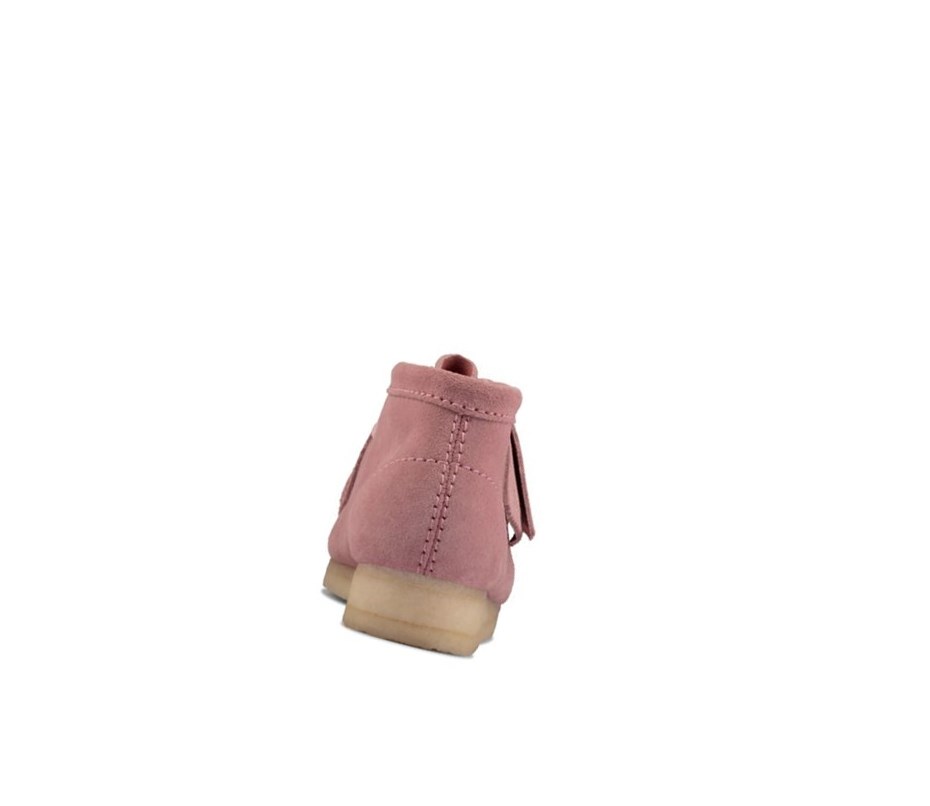 Wallabee Clarks Originales Gamuza Mujer Rosas | QGZJ-85174