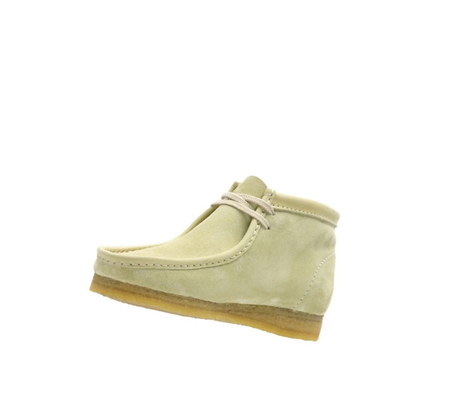 Wallabee Clarks Originales Gamuza Mujer Verde Claro | SJOE-58072