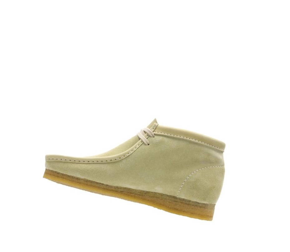 Wallabee Clarks Originales Gamuza Mujer Verde Claro | SJOE-58072