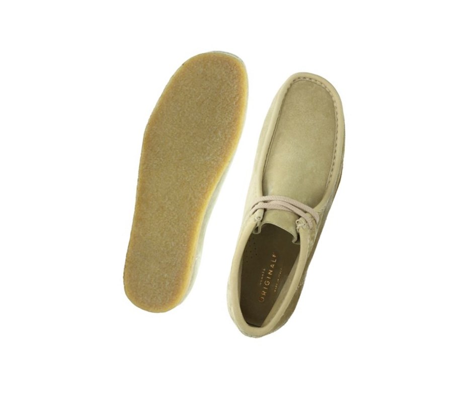 Wallabee Clarks Originales Gamuza Mujer Verde Claro | SJOE-58072