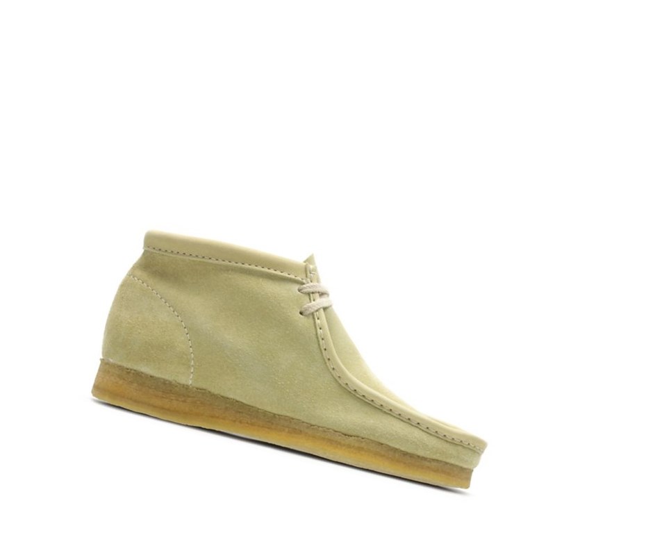 Wallabee Clarks Originales Gamuza Mujer Verde Claro | SJOE-58072