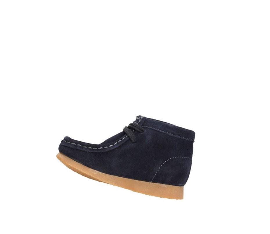 Wallabee Clarks Originales Gamuza Niña Azul Marino | SYBO-21074