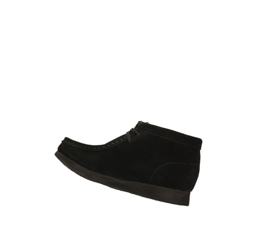 Wallabee Clarks Originales Gamuza Niño Negras | IXLM-30197