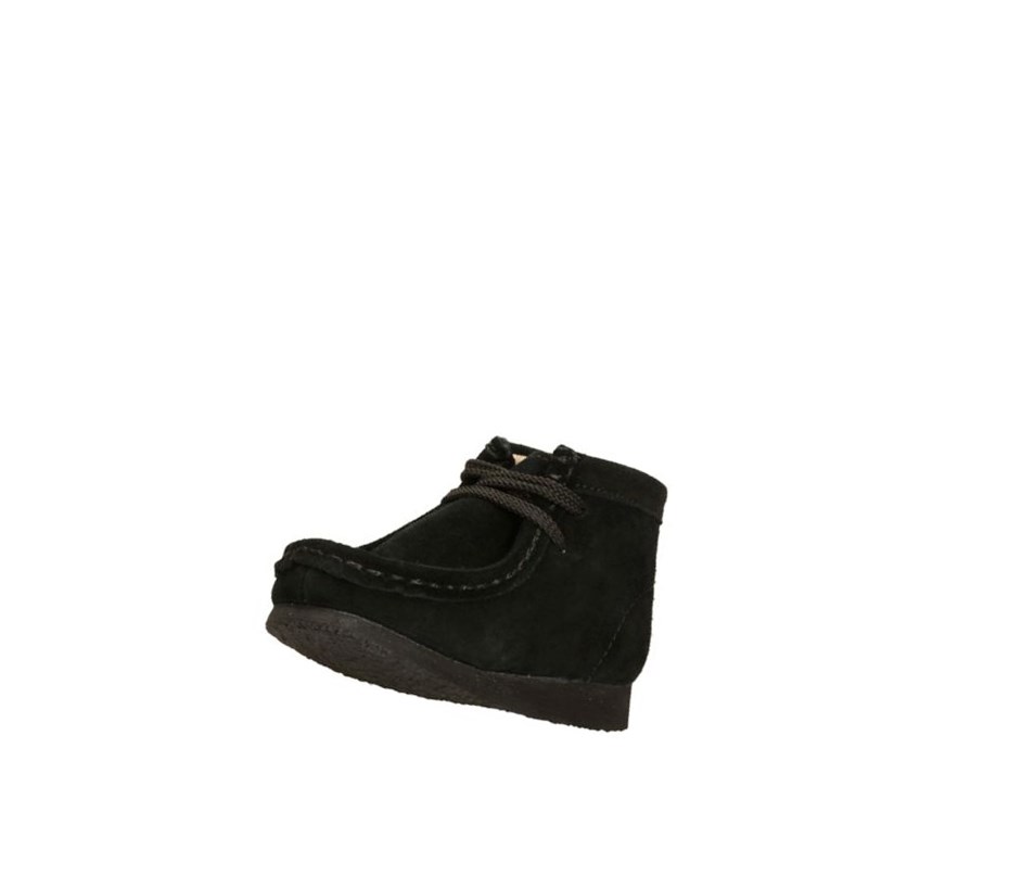 Wallabee Clarks Originales Gamuza Niño Negras | RBYL-84216