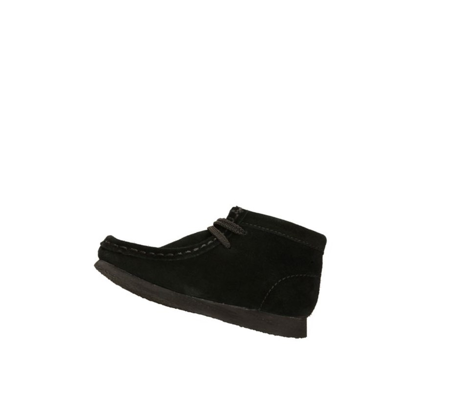 Wallabee Clarks Originales Gamuza Niño Negras | RBYL-84216