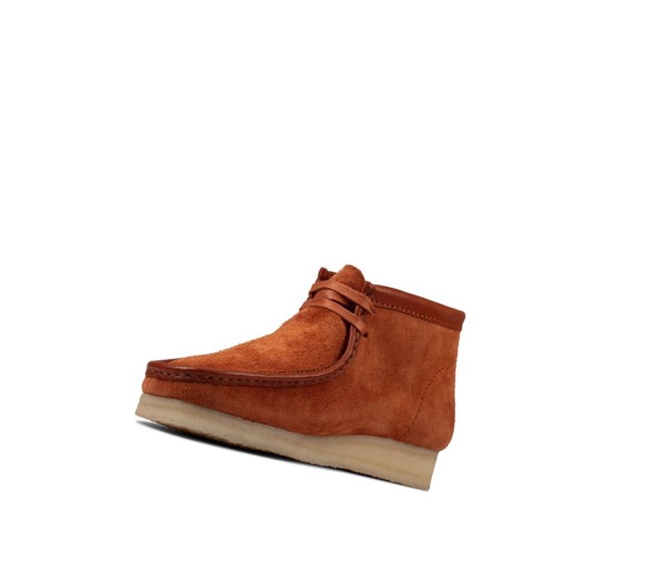 Wallabee Clarks Originales Hairy Gamuza Hombre Marrones | JQDG-08637