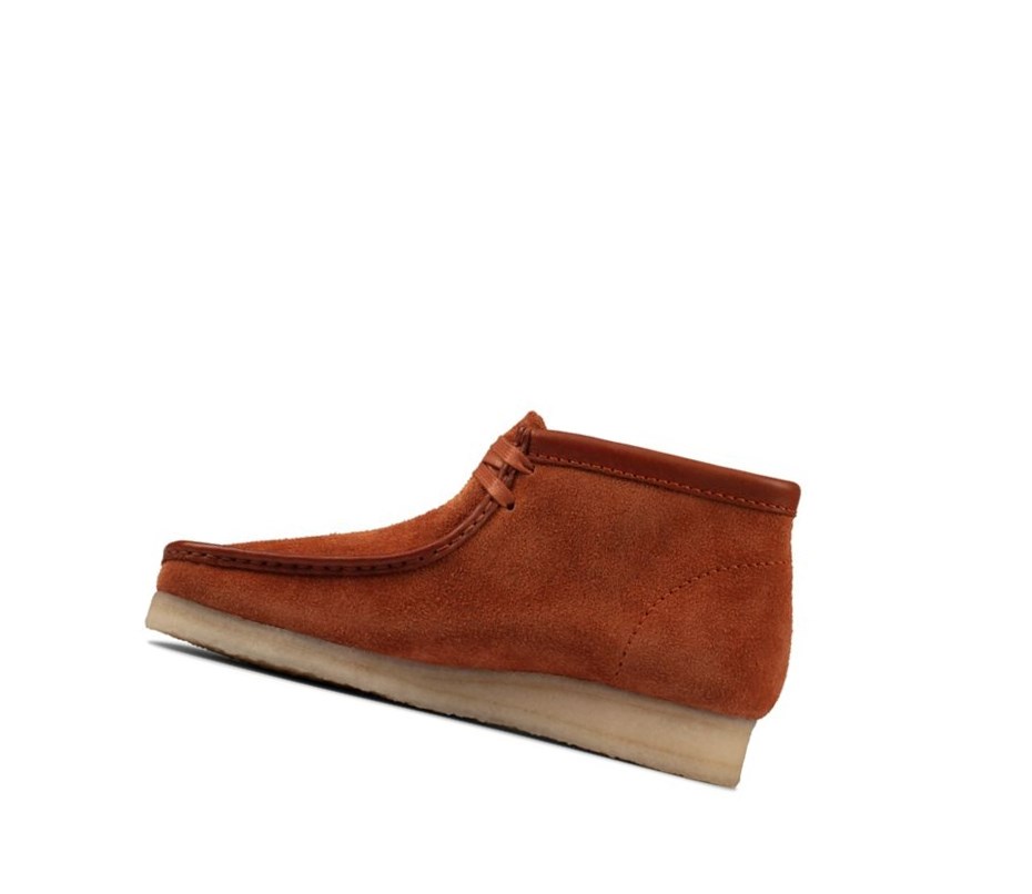 Wallabee Clarks Originales Hairy Gamuza Hombre Marrones | JQDG-08637