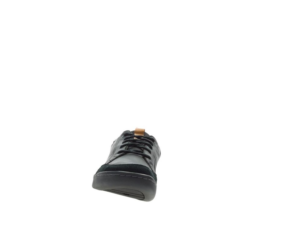 Zapatillas Casuales Clarks Ashcombe Bay Gore-tex Cuero Hombre Negras | FRMH-90127