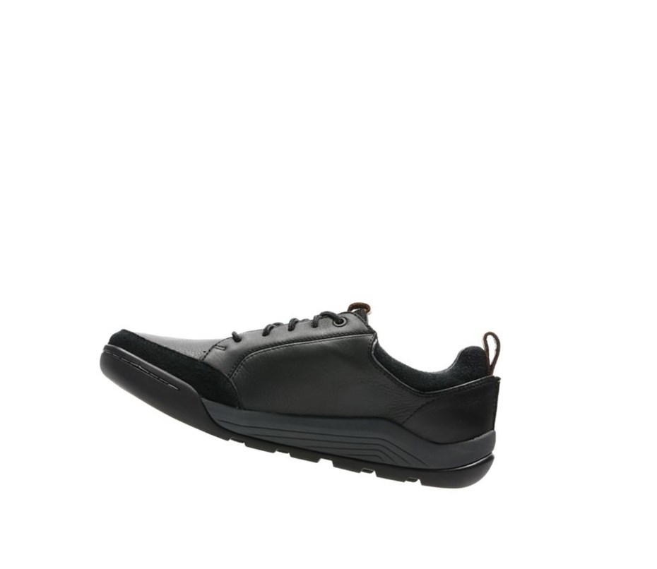 Zapatillas Casuales Clarks Ashcombe Bay Gore-tex Cuero Hombre Negras | FRMH-90127