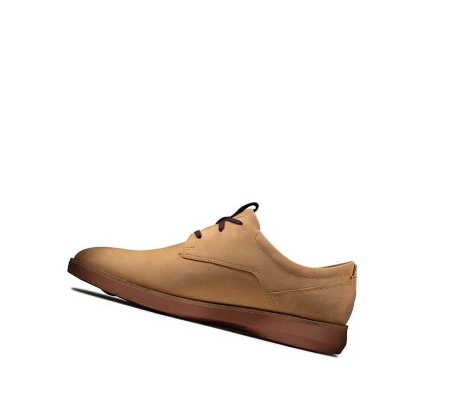 Zapatillas Casuales Clarks Banwell Encaje Nubuck Hombre Marrones Claro | DZXR-45621