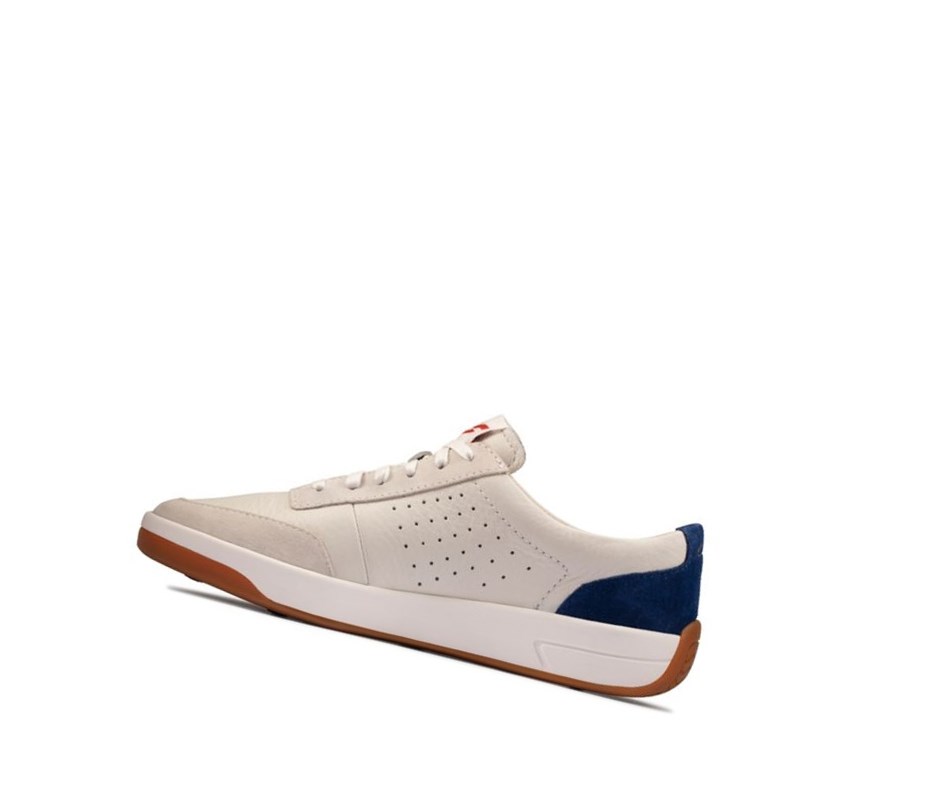 Zapatillas Casuales Clarks Hero Air Encaje Mujer Blancas Azules | BJFI-73618