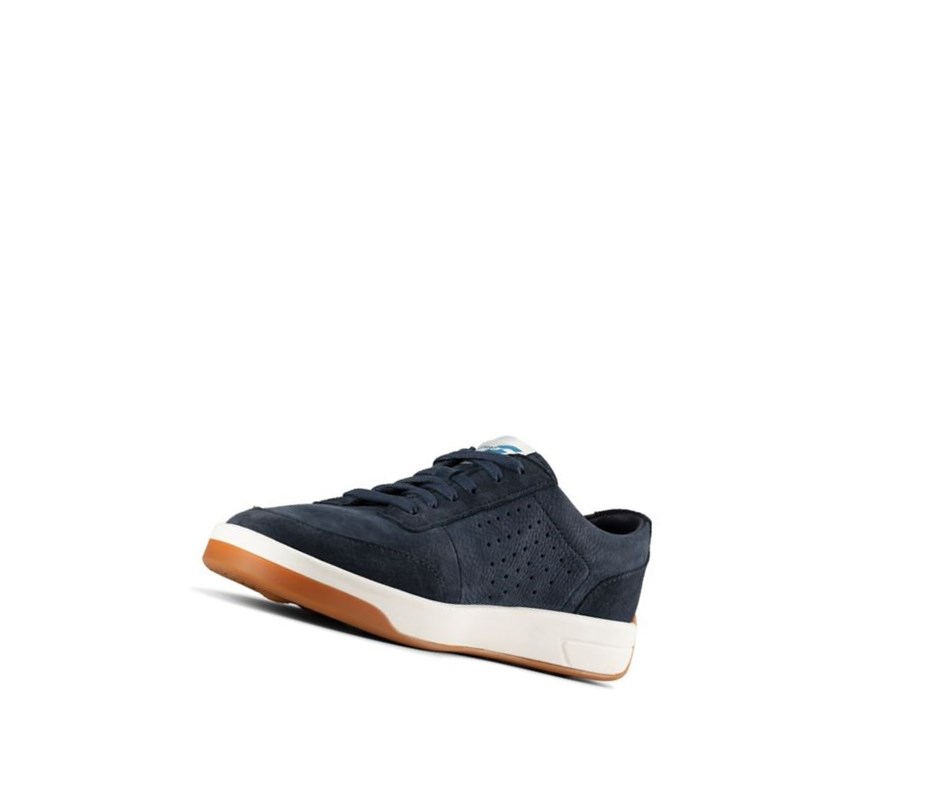 Zapatillas Casuales Clarks Hero Air Encaje Hombre Azul Marino | CIVX-46738