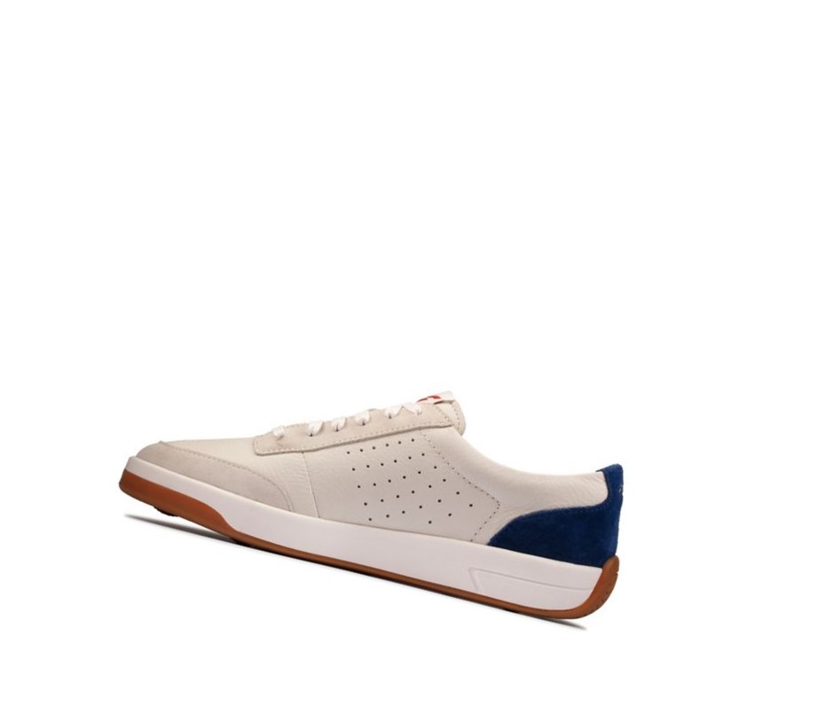 Zapatillas Casuales Clarks Hero Air Encaje Hombre Blancas Azules | JTBF-41209