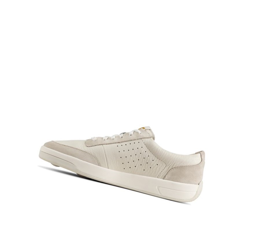 Zapatillas Casuales Clarks Hero Air Encaje Cuero Hombre Blancas | TXFP-07362