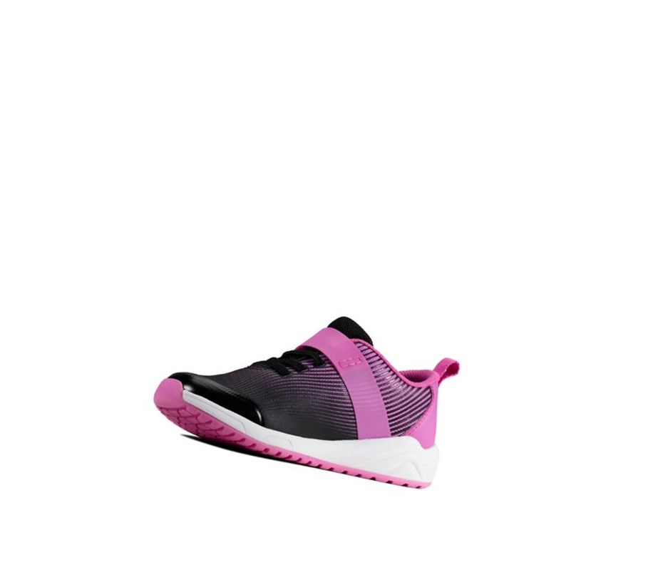 Zapatillas Clarks Aeon Pace Cuero Niña Rosas | CHXI-24980