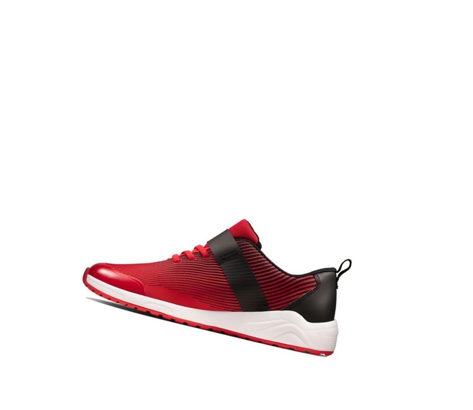 Zapatillas Clarks Aeon Pace Cuero Niño Rojas | FTNA-28170