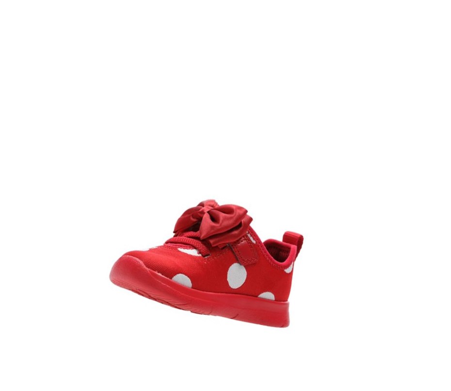 Zapatillas Clarks Ath Bow Niña Rojas | IXPT-87245