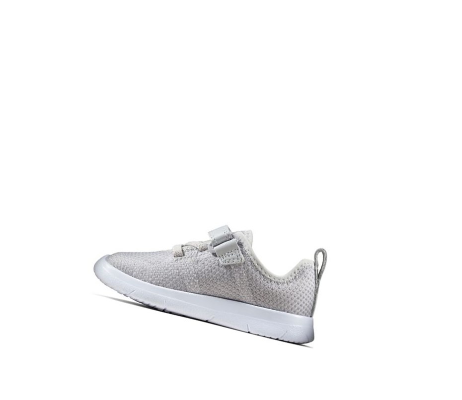 Zapatillas Clarks Ath Flux Cuero Niño Gris | ORFG-17630