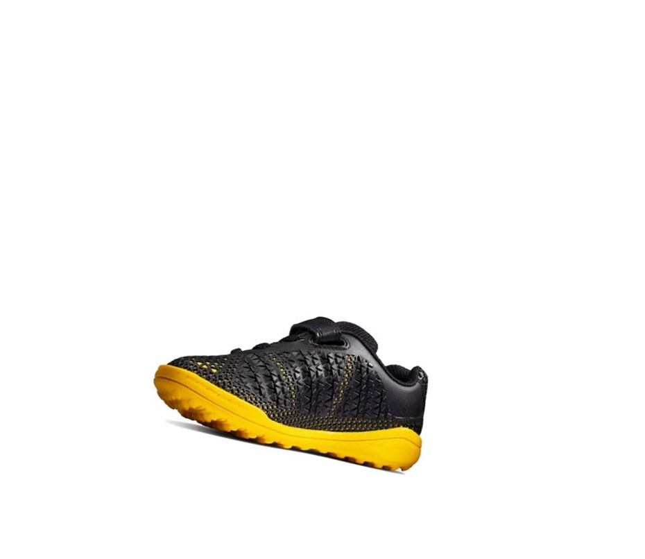 Zapatillas Clarks Award Swift Niño Negras Amarillo | NFTD-05172