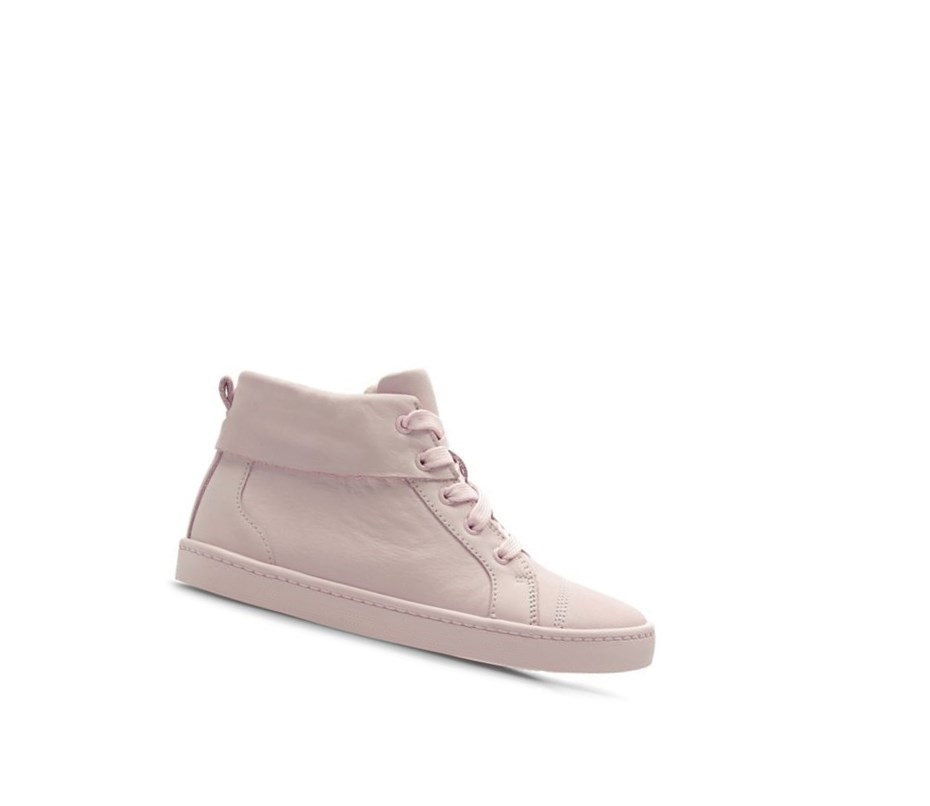 Zapatillas Clarks City Oasis Cuero Niño Rosas Claro | FTGE-27395