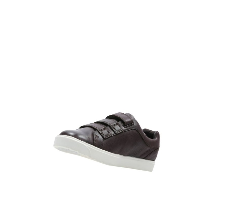 Zapatillas Clarks City Oasis Lo Cuero Niño Marrones | IVOA-04951