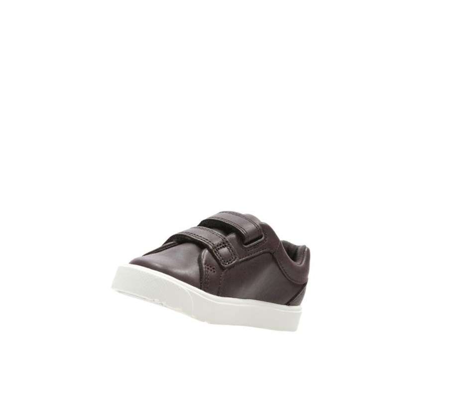 Zapatillas Clarks City Oasis Lo Cuero Niña Marrones | KGQJ-72841