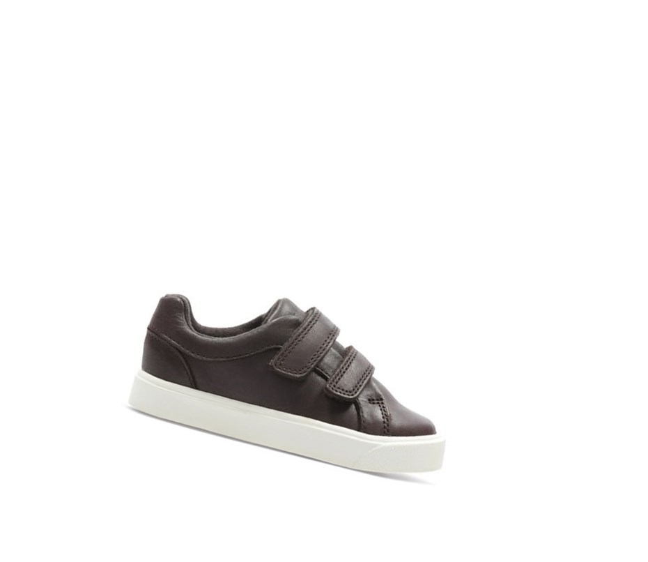 Zapatillas Clarks City Oasis Lo Cuero Niña Marrones | KGQJ-72841