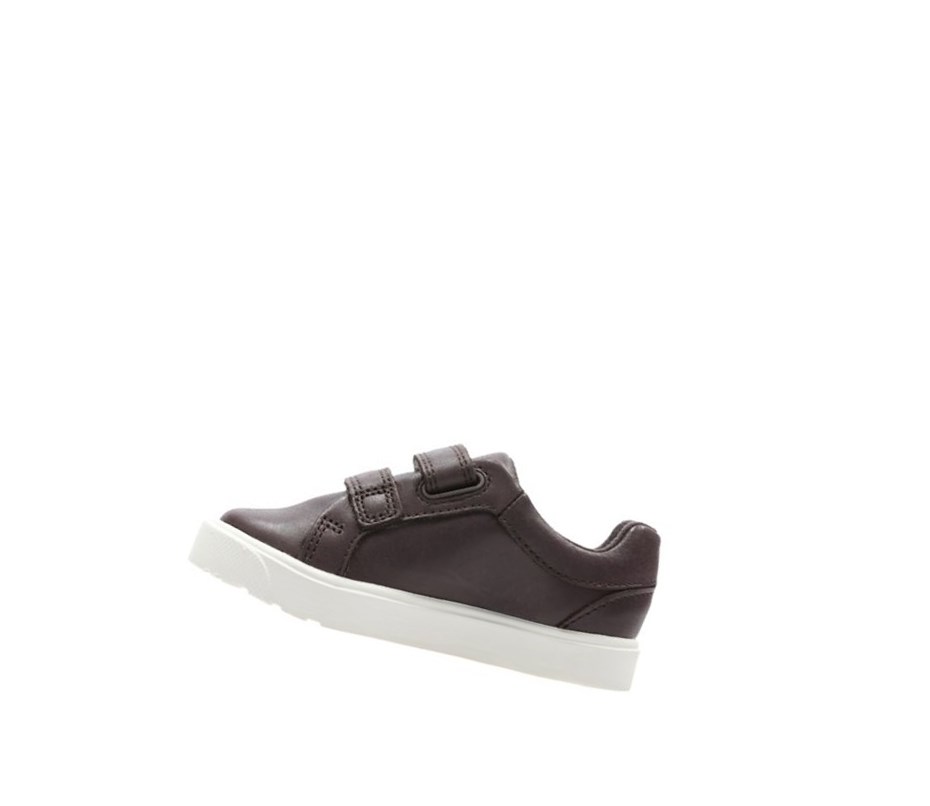 Zapatillas Clarks City Oasis Lo Cuero Niño Marrones | YDNV-04671