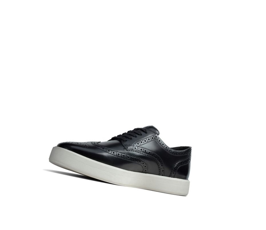 Zapatillas Clarks Hero Limit Cuero Hombre Negras | REWJ-19324