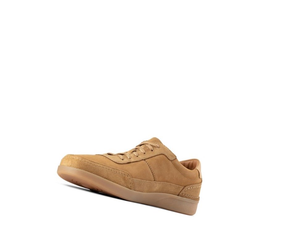 Zapatillas Clarks Oakland Run Cuero Hombre Marrones | GBFM-42810