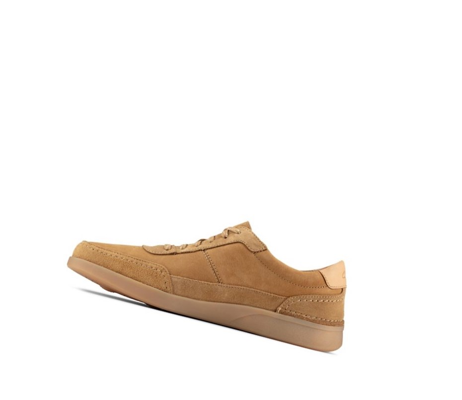 Zapatillas Clarks Oakland Run Cuero Hombre Marrones | GBFM-42810