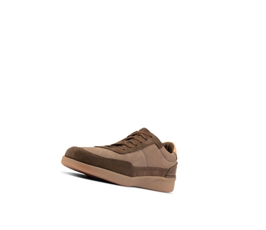 Zapatillas Clarks Oakland Run Gamuza Hombre Verde Oliva Oscuro | SDUY-01749