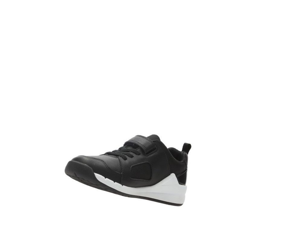 Zapatillas Clarks Orbit Ride Cuero Niña Negras | YPEB-94285