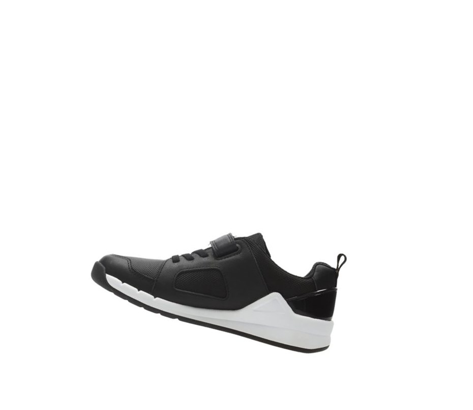 Zapatillas Clarks Orbit Ride Cuero Niña Negras | YPEB-94285