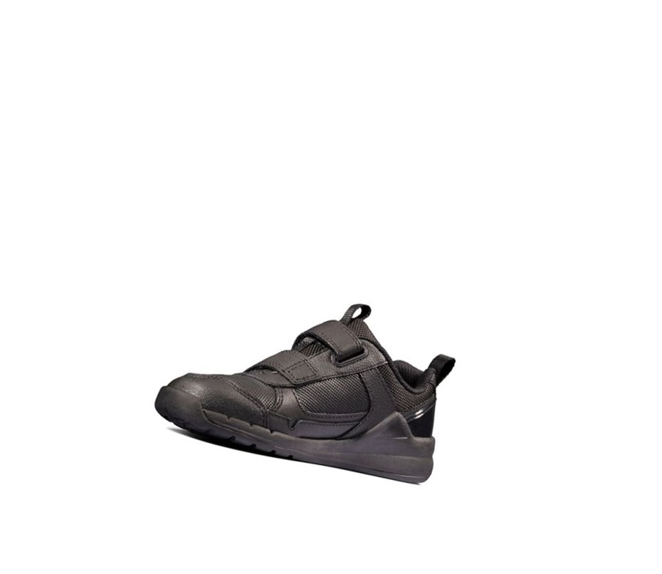 Zapatillas Clarks Orbit Sprint Cuero Niña Negras | UEZS-03685