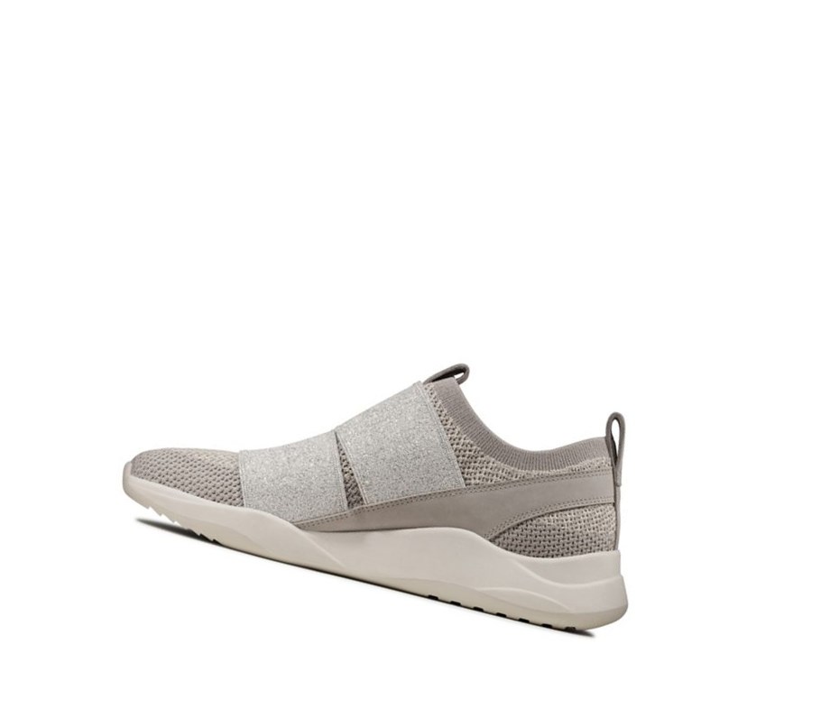 Zapatillas Clarks Sift Slip Mujer Plateadas | CEDF-46738