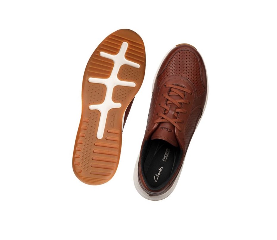 Zapatillas Clarks Sift Speed Cuero Hombre Marrones | KTHE-61329