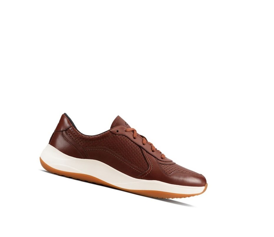 Zapatillas Clarks Sift Speed Cuero Hombre Marrones | KTHE-61329