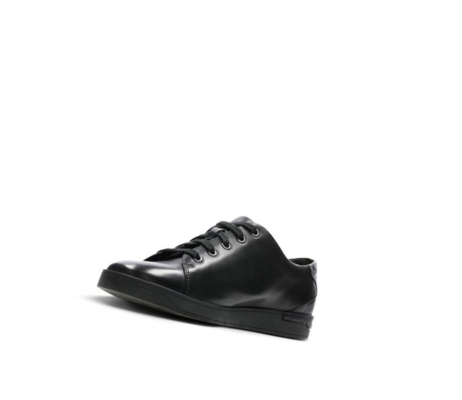 Zapatillas Clarks Stanway Encaje Cuero Hombre Negras | GEJX-49867