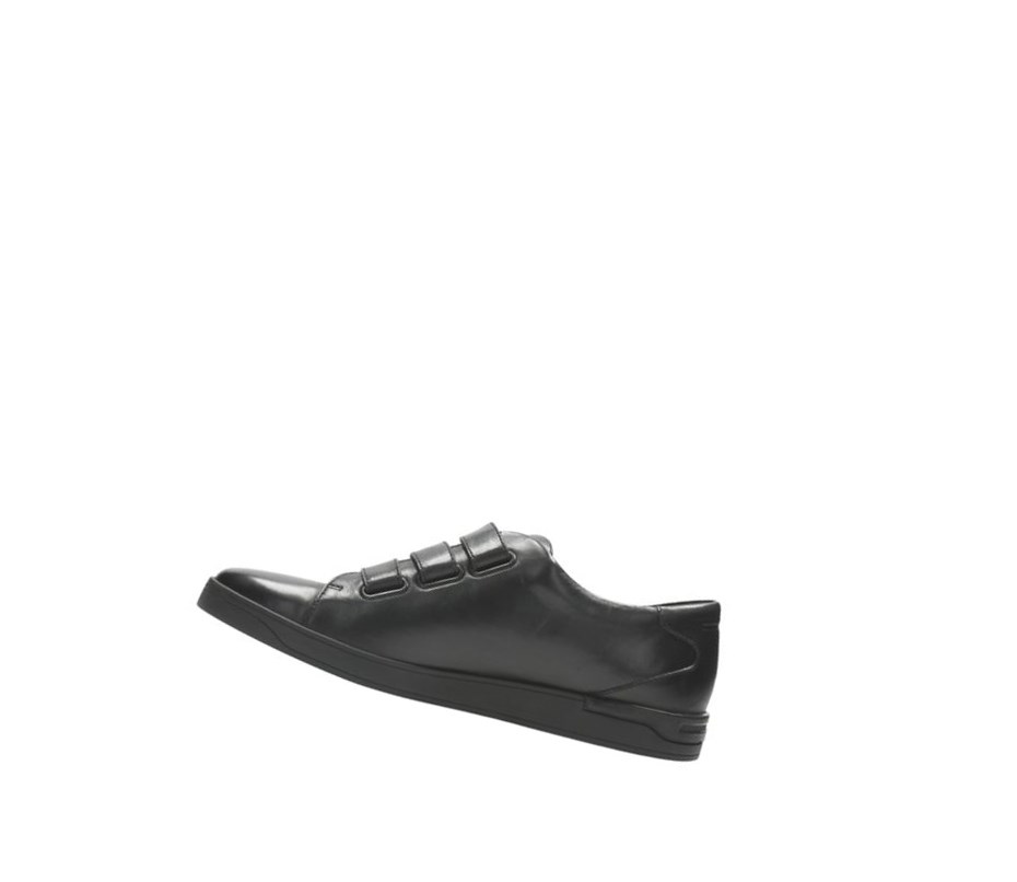 Zapatillas Clarks Stanway Flow Cuero Hombre Negras | EWLU-73896