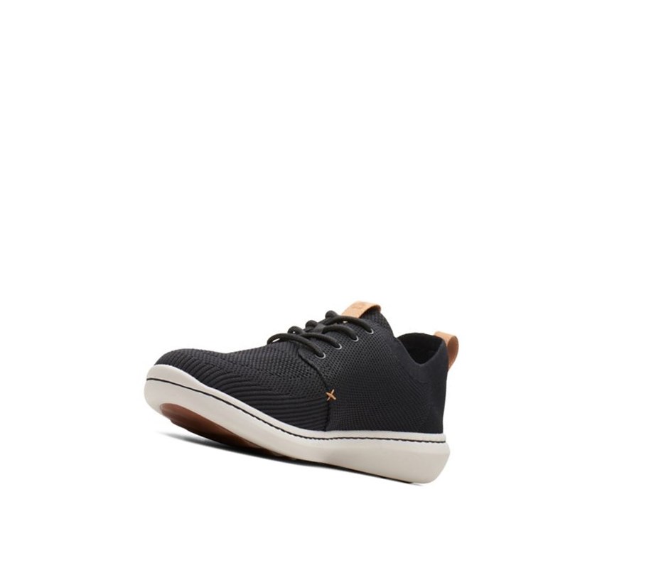 Zapatillas Clarks Step Urban Mix Hombre Negras | VBSE-23859