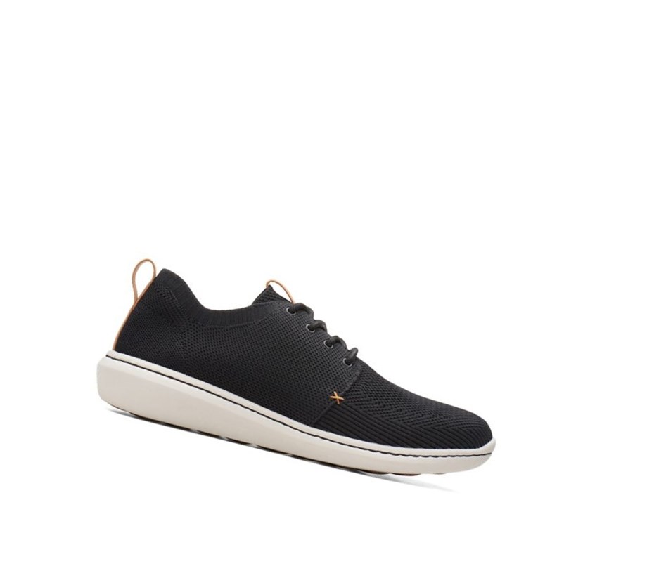 Zapatillas Clarks Step Urban Mix Hombre Negras | VBSE-23859