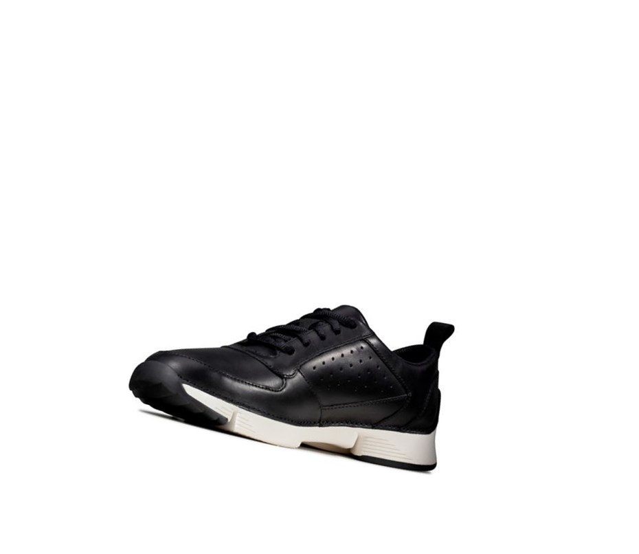 Zapatillas Clarks Tri Sprint Cuero Hombre Negras | LPZT-97258